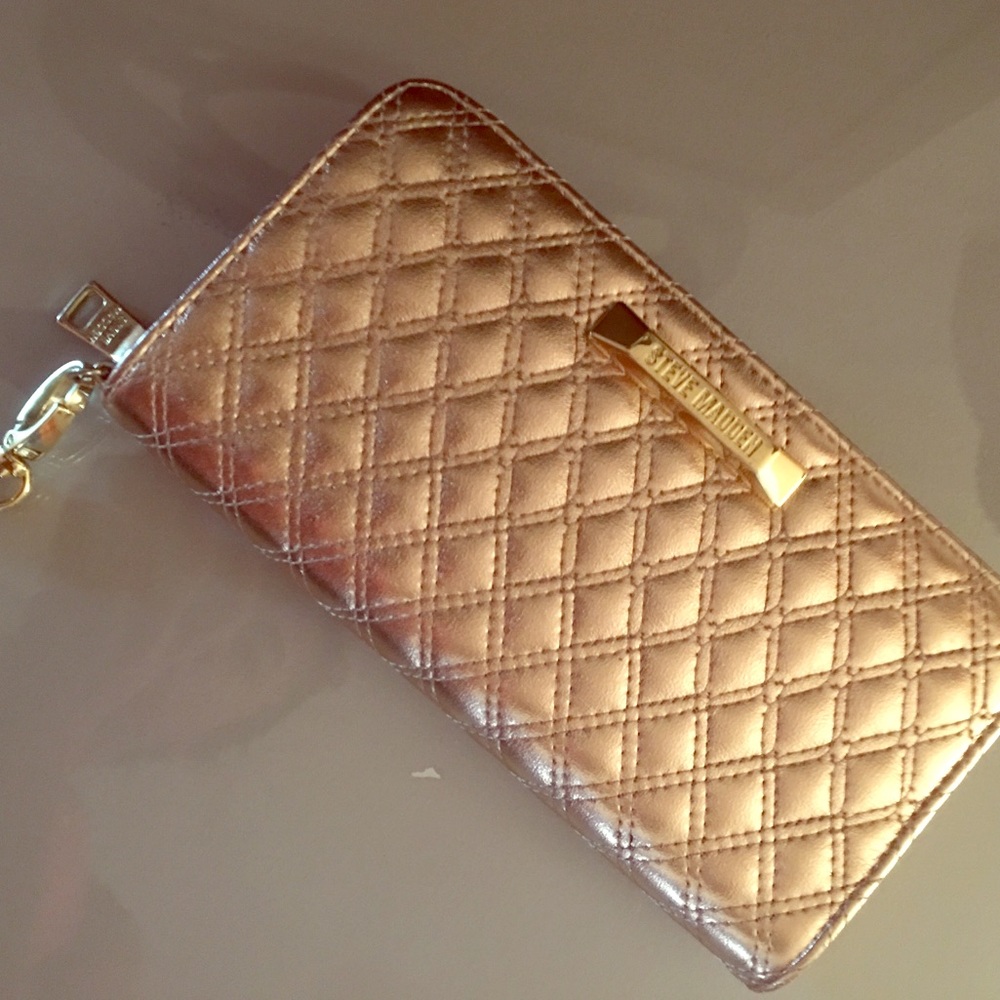Steve Madden Gold Wallet